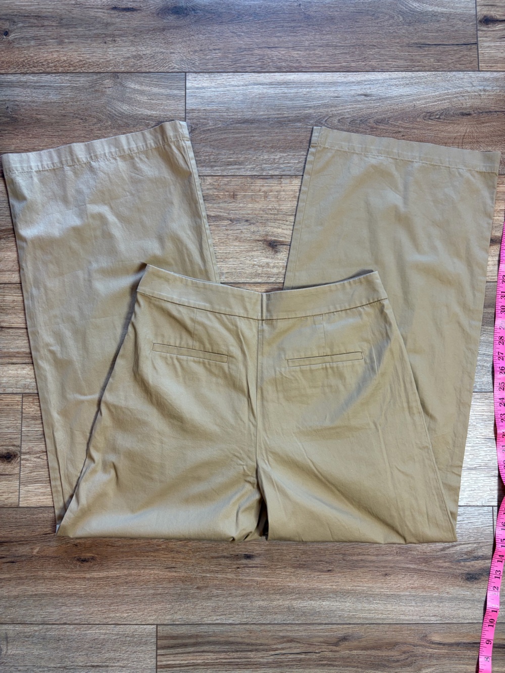 LOFT Sailor Button Light Academia Capsule Wardrobe Wide Leg Pants in Twill - Picture 13 of 13